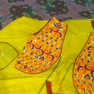 Pure Cotton With Gujrati Work