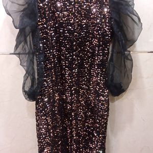 Black Sequin Dress