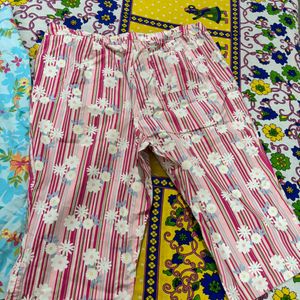 Combo Flower Printed Capris