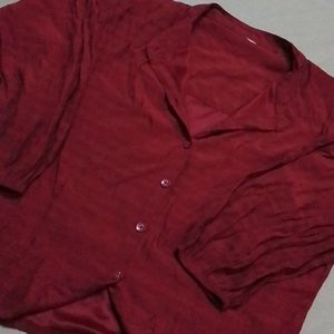 Maroon Stylish Crop Top