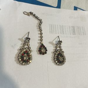 Earrings With Maangtika