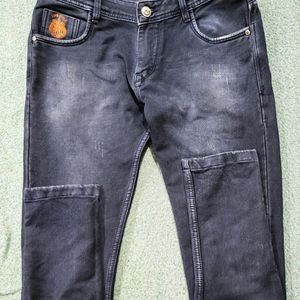 Mens Black Denim Jeans (Size-32 Inches)