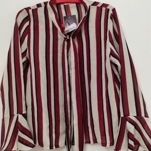 Women Stripes Shirt - 40 Bust