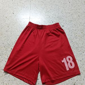 Red Football Shorts