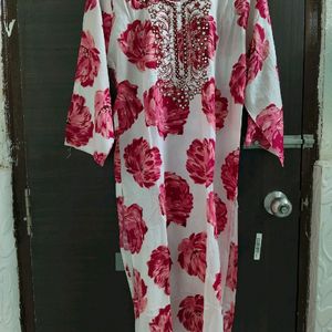 ROSE PINK STITCHED 💗 SUIT Very Soft Cloth -