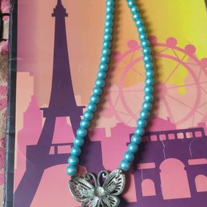 Butterfly Pearl Necklace