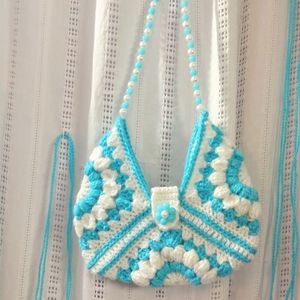 Ocean Breeze Crochet Purse