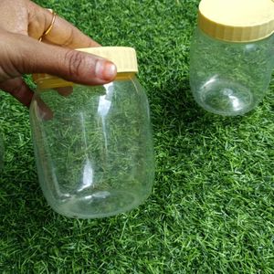 Set Of 3transparent Plastic Containers