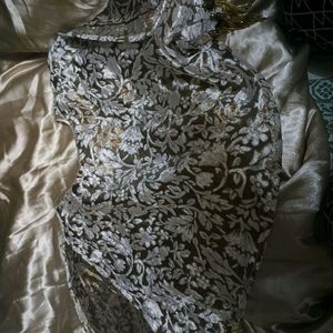 Silk Golden Gown