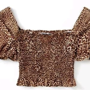 Women Leopard Print Top