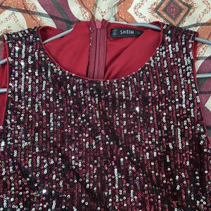 Red Sequin Dress