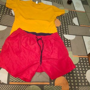 Set Of Cor Ord Top + Shorts