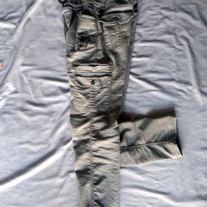 Unisexual Grey Color  Denim Pant