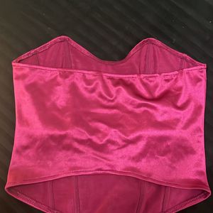 corset satin top