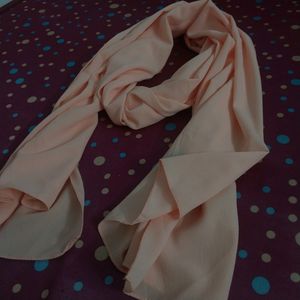 Peach Colour Bubble Textured Chiffon Hija