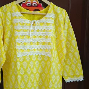 Yellow Embroidered Suit Set