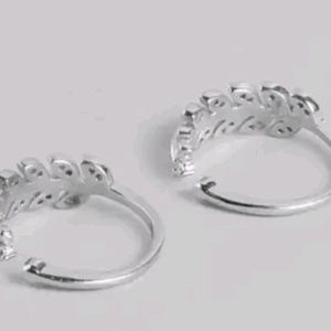 Silver Leaf Design Toe Ring