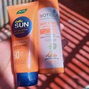 Joy Sunscreen And Biotique