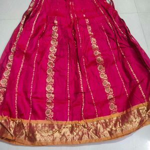 Pure Traditional Silk Skirt With Flare