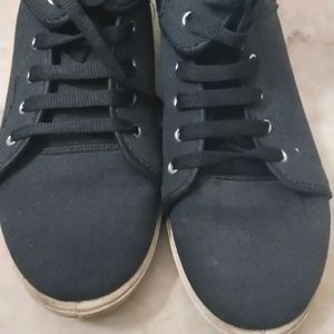 Black Boot Type Shoes