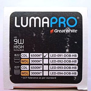 GreatWhite LUMAPRO LED Bulb 9watt