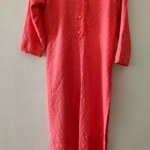 Pink Straight Kurti (Barely Used)