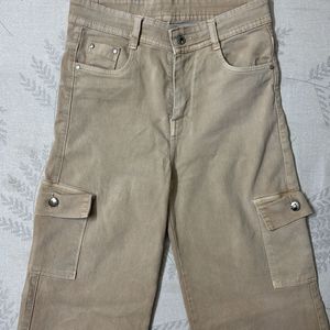 straight fit Denim cargos