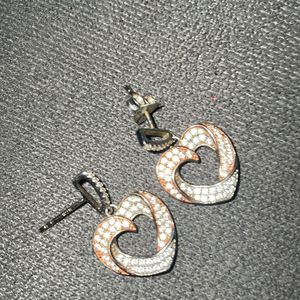 Silver Dual Tone Juliet Earrings