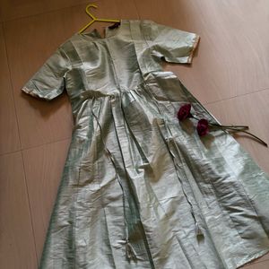 SAAKI BRAND New Green Flared Dress