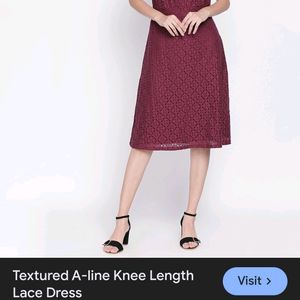 Maroon Coquette Midi Bodycon Dress