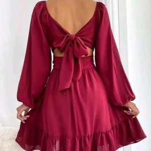 Women's Trending Back Bow Tie Dress