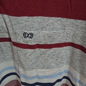 Men's T-shirt 👕 (Maroon Stripes(