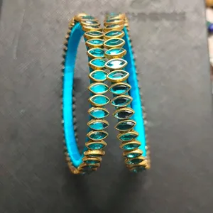 Silk Thread Bangles (Sky-blue)