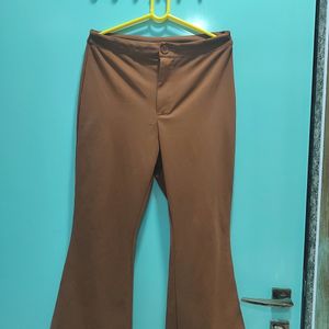 Brown Bell Bottom Trouser