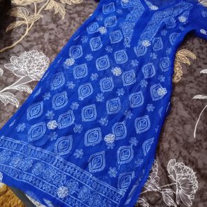 Chikankari Straight Kurti