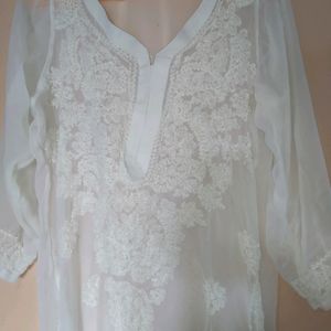 Chikankari Kurti Without Inner