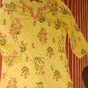 Avasa Yellow Kurtha