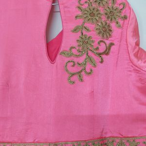 Heavy Worked Gown With Leggings And Dupatta