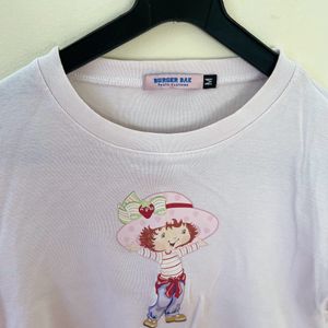 Women’s White Fitted Crop Top