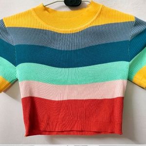 Multicolored Rainbow Top 🌈