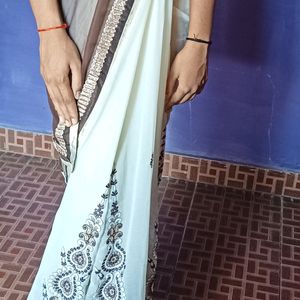 Coffee + Cream Combination 😊Saree