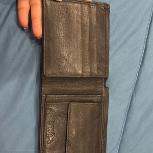 Authentic Flying Fossil Leather Wallet For Men