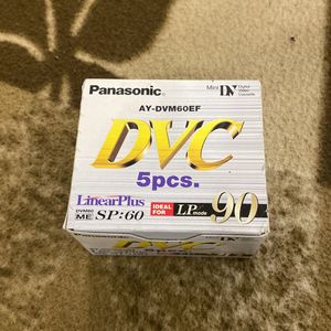 RARE Panasonic Mini DVC Cassettes (Pack of 5)