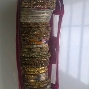 Combination Of Different Bangles Size 2.4 And 2.6