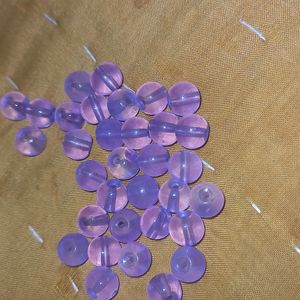 Purple Transparent Beads