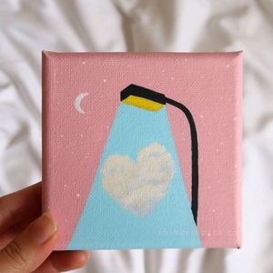 Set Of 2 Mini Canvas Painting