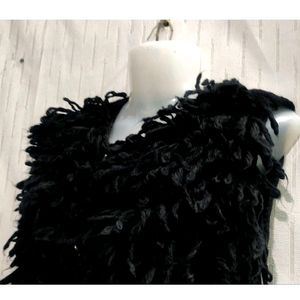 Black Thick Cardigan sweater For Women's