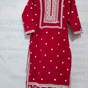 Chikankari Kurti Pant Set