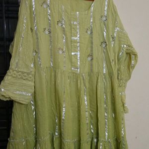 Anarkali Kurti Cut Work