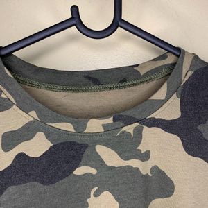 Green Camouflage Long Tank Top